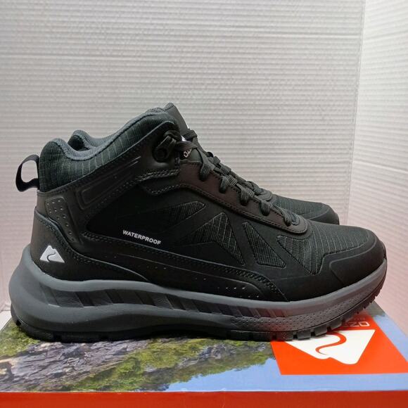 Men’s size 9.5 Ozark Trail Tech Hiker Waterproof Boots Black - Picture 1 of 8